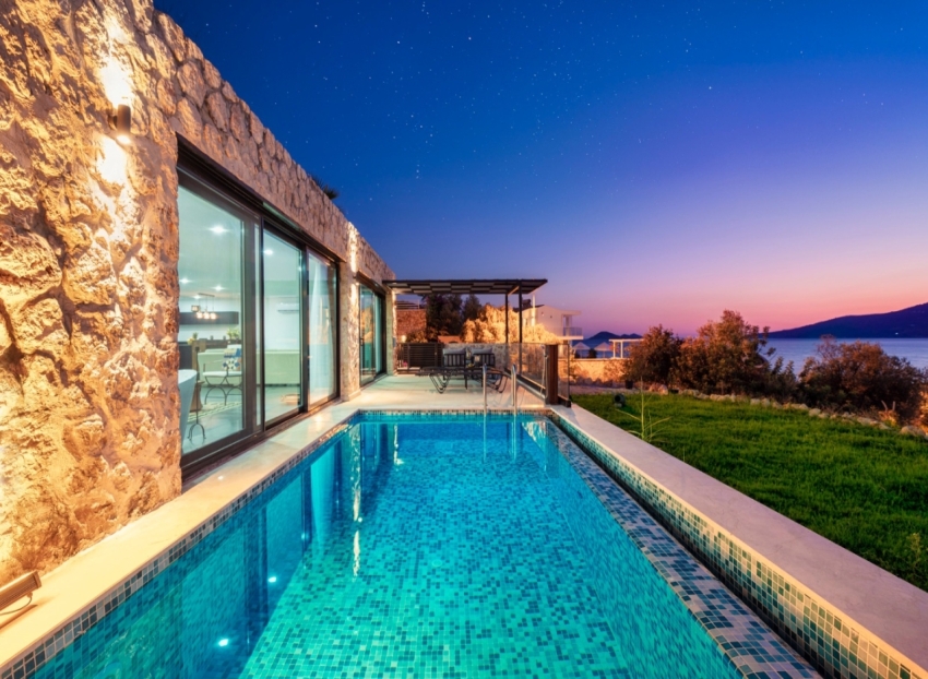 Kalkan Villas with Heated Pools for Autumn-Winter